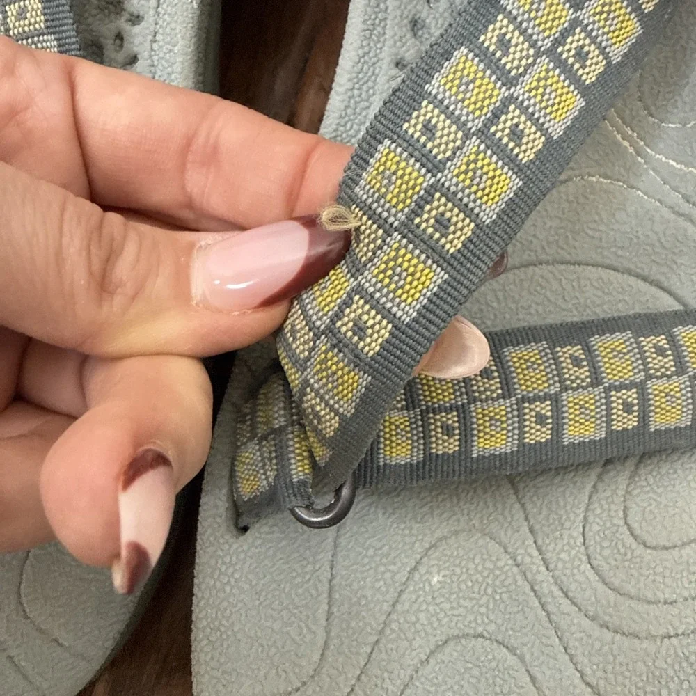 LL Bean Hiking Outdoors Strap Sandal Women 7.5 Gray Gorpcore Travel Water Sporty